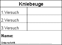 Versuchskarte des BVDK für Kniebeuge im Powerliftingwettkampf (Quelle: bvdk.de)